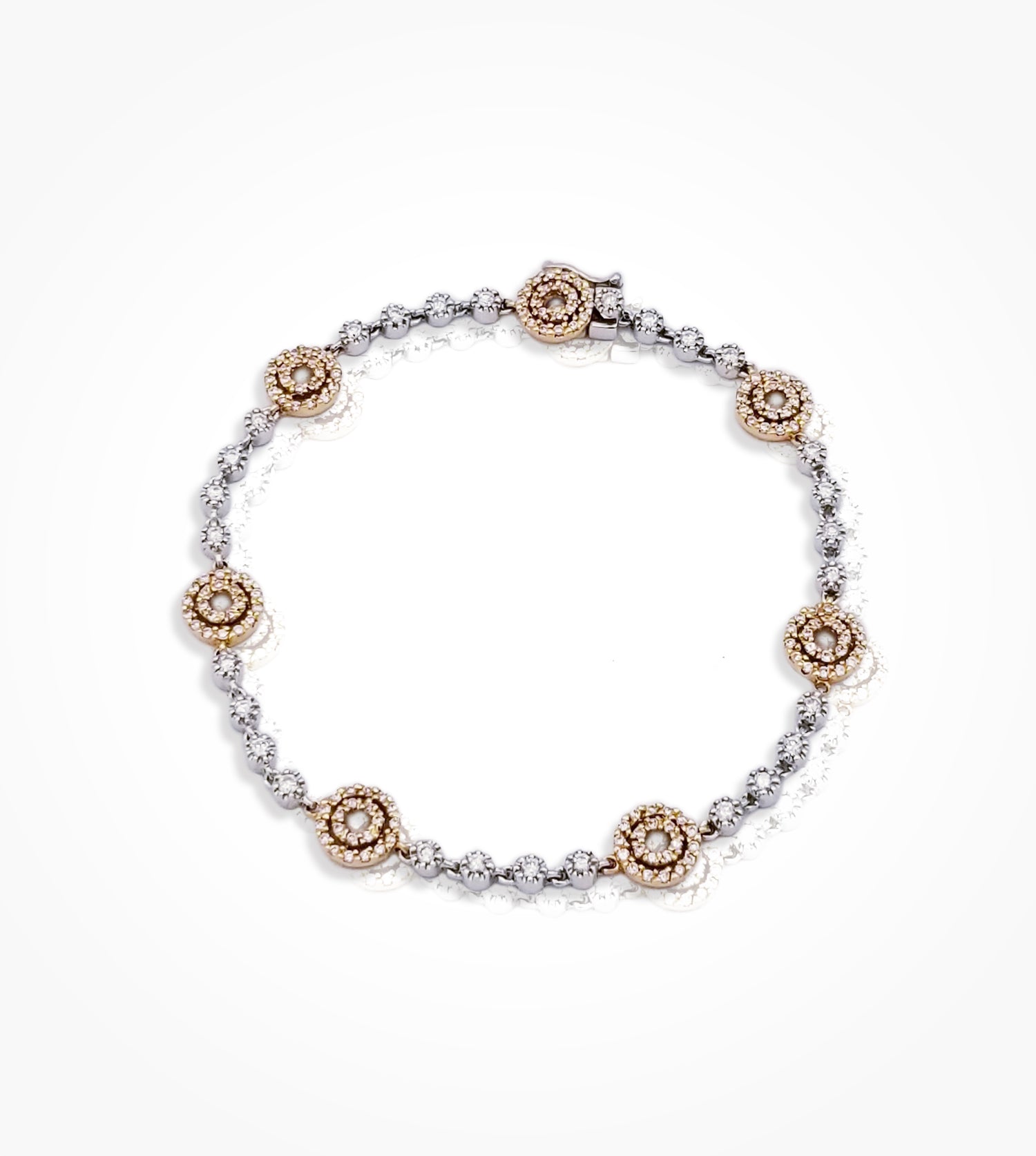 BZ-002910-14KWP-line-and-circle-diamond-bracelet,-175diamonds=1.21cts-g-si