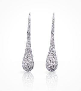 Pave diamond new arrivals earrings