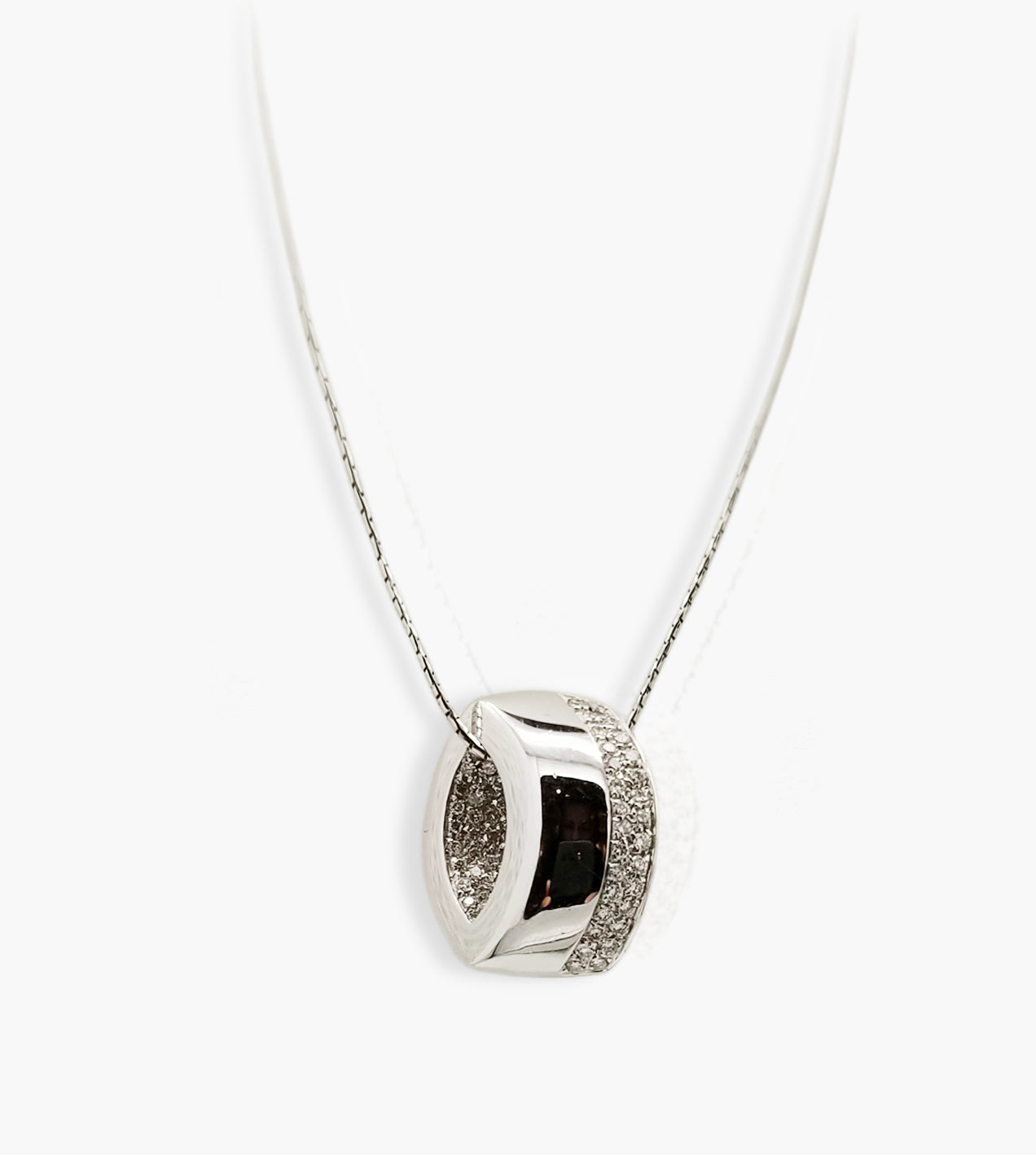 Pave diamond necklace discount pendants