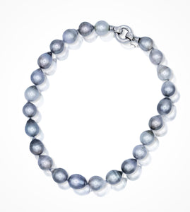 NE-001303 13-15mm silver Tahitian pearls $13500.00 and MC-000915 18K white gold clasp $1675.00