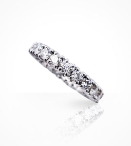 RG00050 18K white gold eternity band, 22diamonds=2.00cts g si